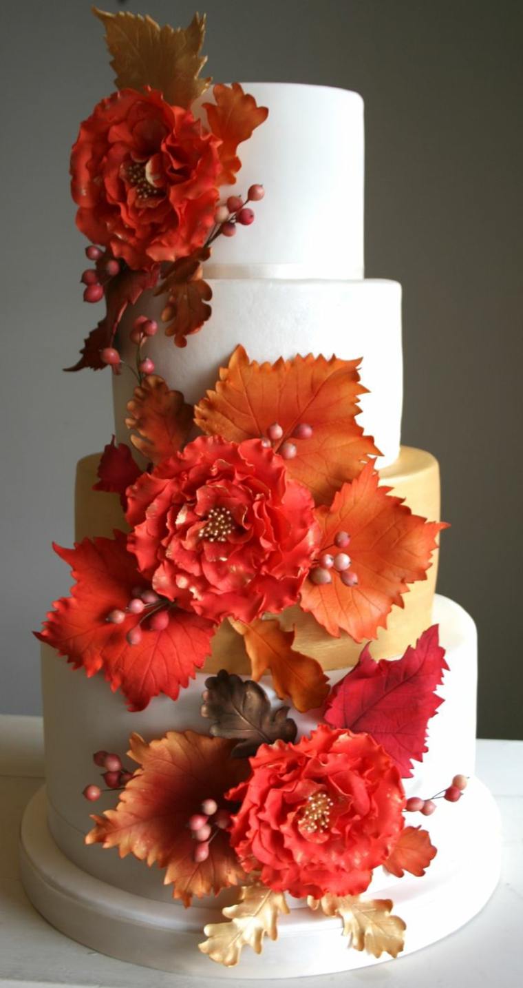 autumn cake wedding ideas