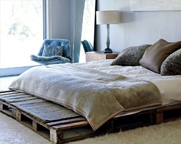 Interesting idea frame wooden pallet bed