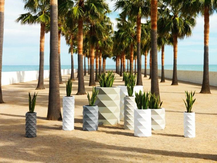 outdoor deco design modern flower pots