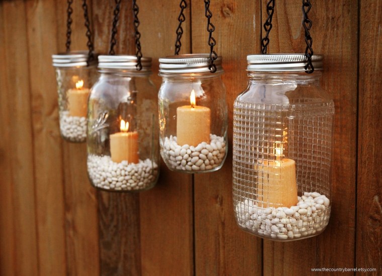 garden candle deco idea lighting modern design