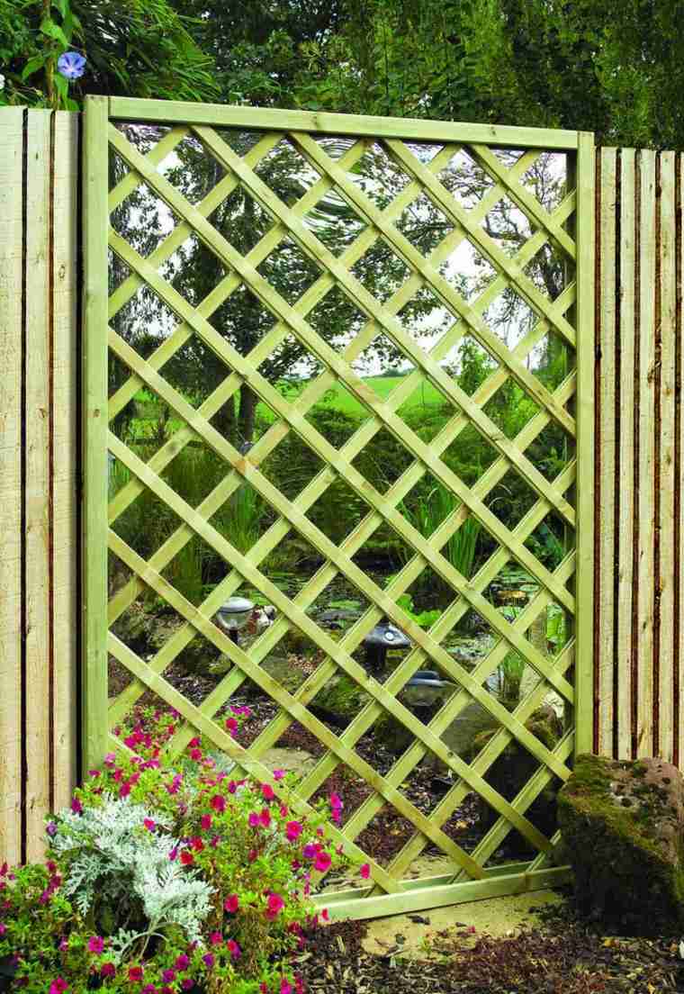 fences garden landscaping mirror