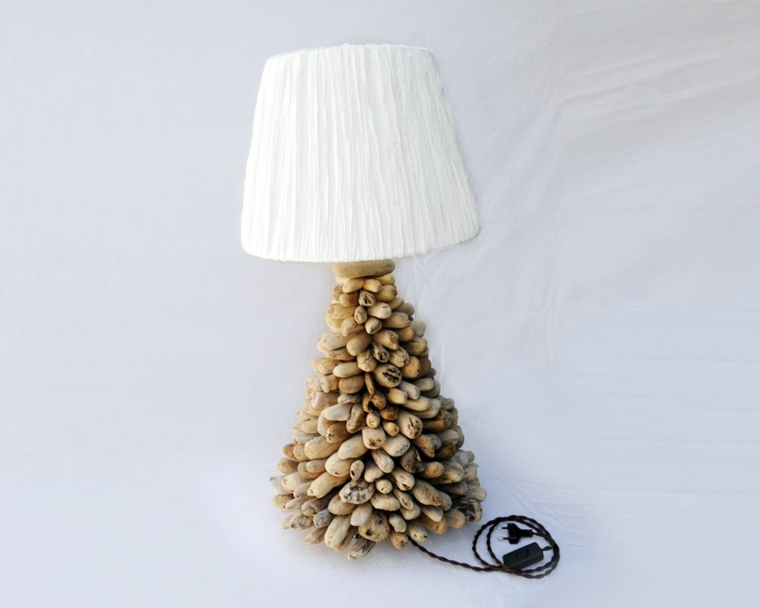 draft lamp bedside wood float