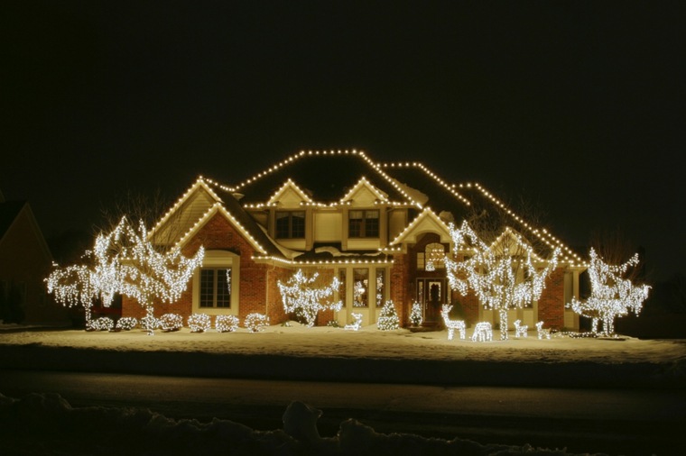 decoration outdoor house light garland original idea