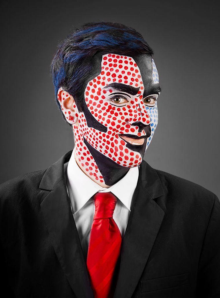 idé-make-up-man-halloween-pop-art enda