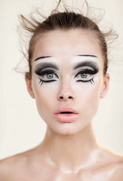 makeup kvinne ide halloween