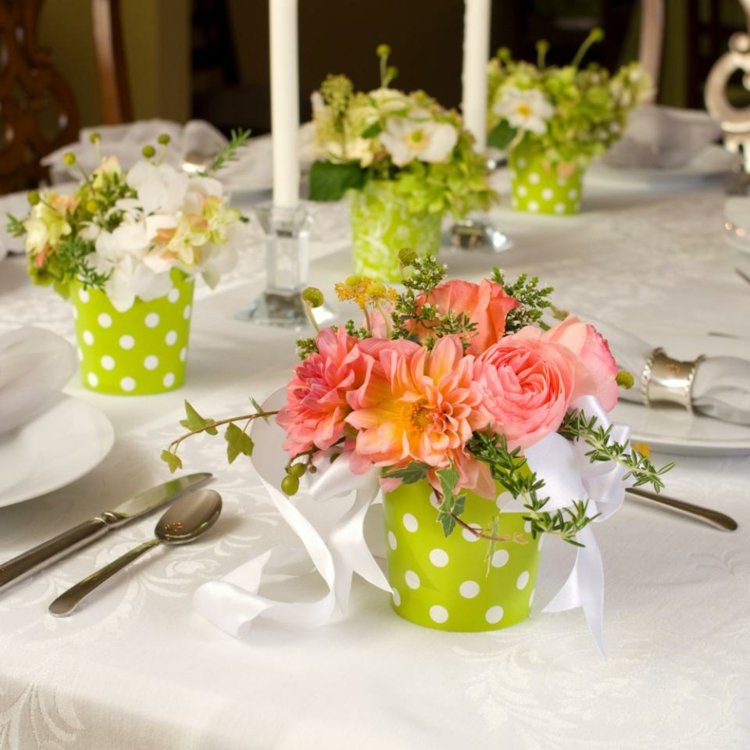 wedding idea floral deco table