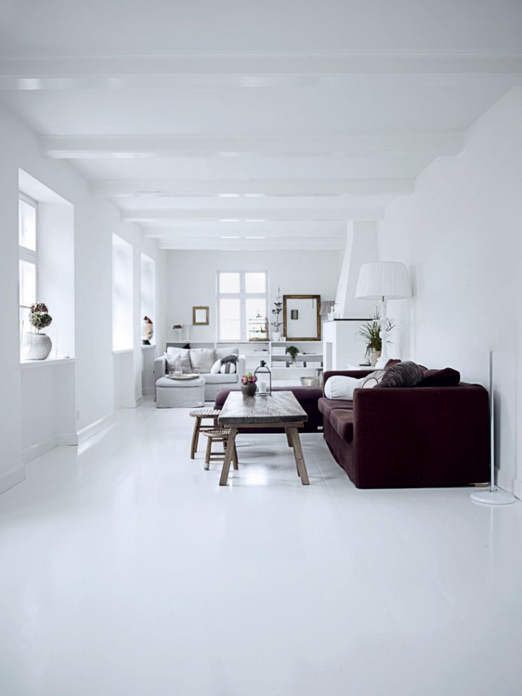 modern living room furniture white walls