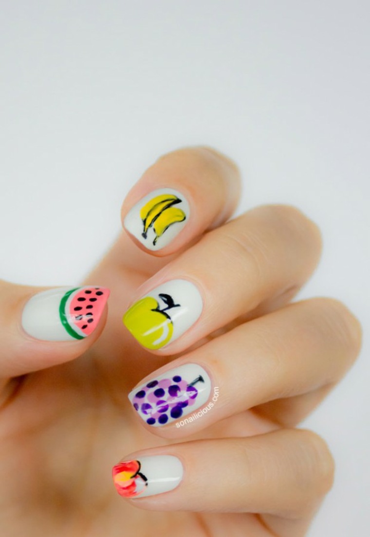 drawings nails trend original idea