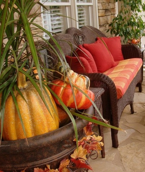 original idea of ​​autumn decoration