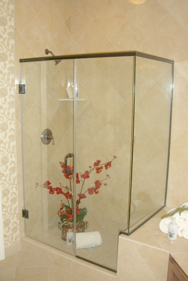 shower cubicle child small glass wall shower child