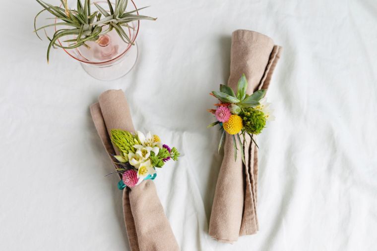 idea-easter flower towel