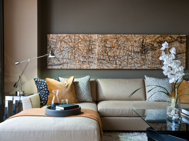 pictures painting taupe living room