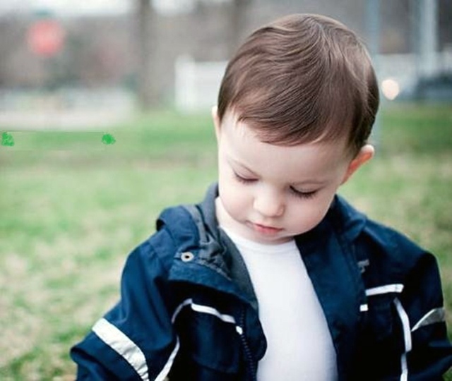 simple hairstyle boy brown hair idea