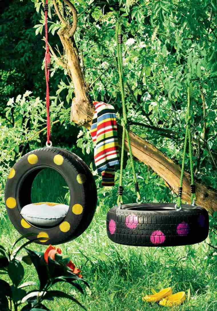 idea tire manufacture swing child garden outdoor