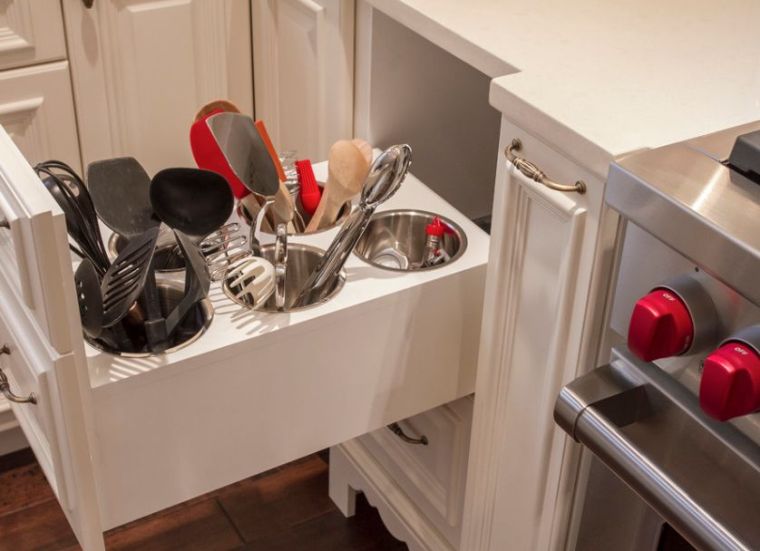 storage ideas functional kitchen tools