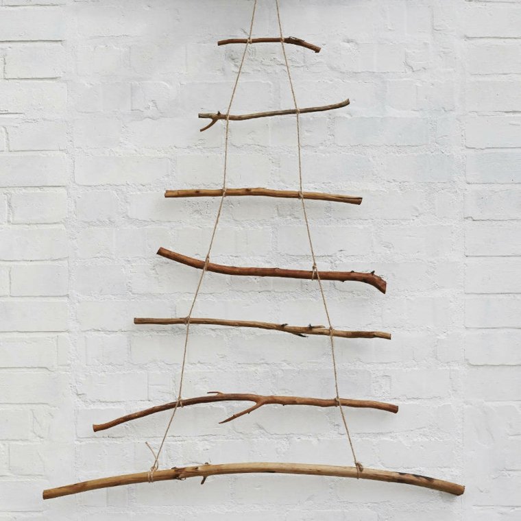 deco idea recycle branches tree suspension deco minimalist to manufacture oneself