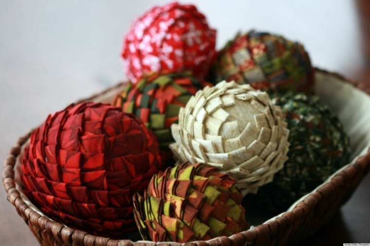 idea recycle cardboard balls design christmas christmas modern interior decoration