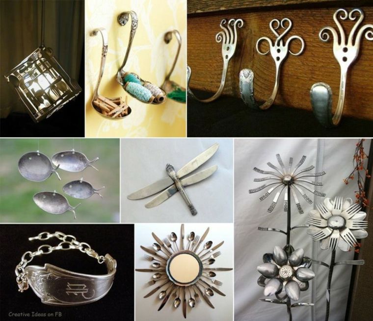 idea recycle deco old cutlery recycle decoration diy original fork design idea