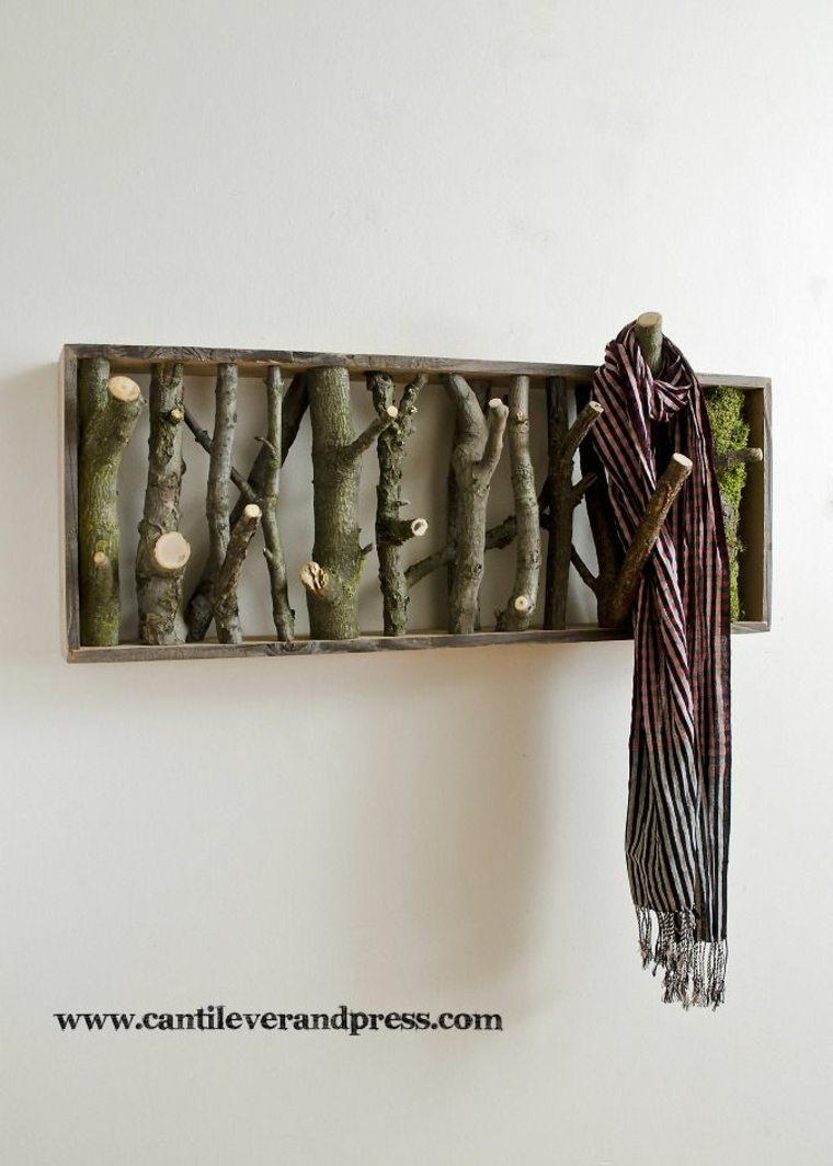 deco recycle idea coat rack original design wood idea recycling