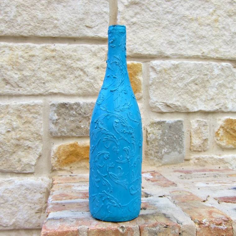 recycle deco idea bottle glass vase diy