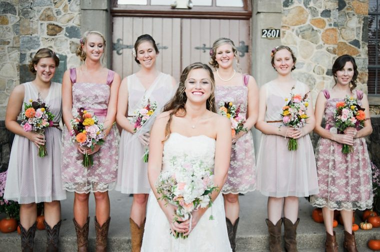 white pink vintage idea wedding dress