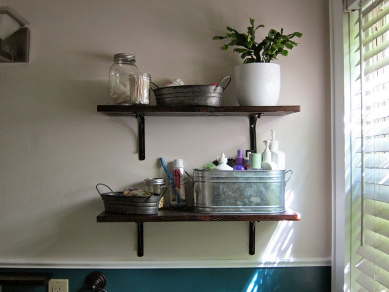 indoor plant deco bathroom shelves idea trend