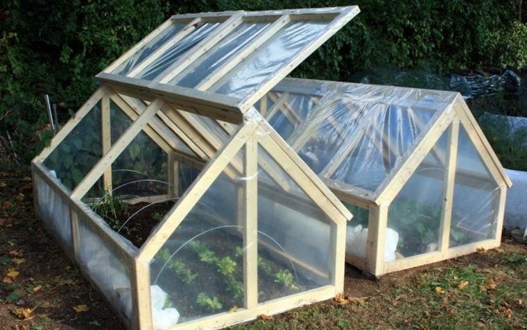 greenhouse door practical wood plastic idea