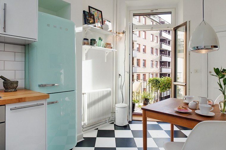 kitchen retro-country-chic Smeg fridge-ideas