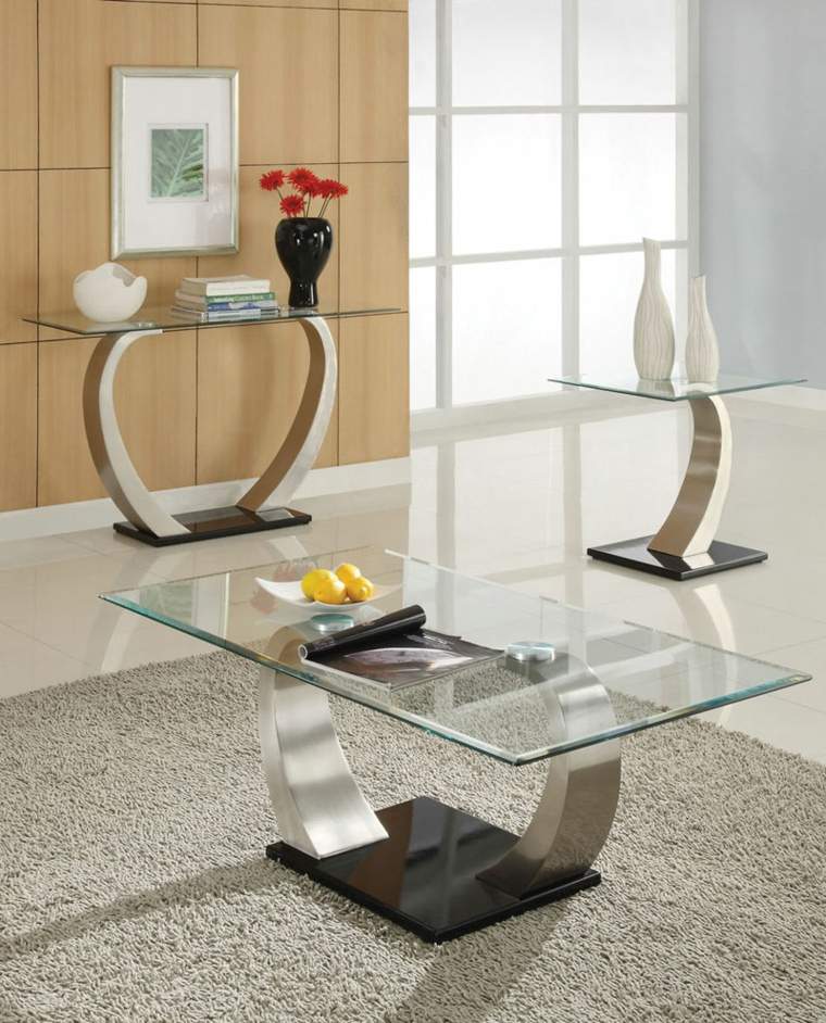 contemporary glass console idea