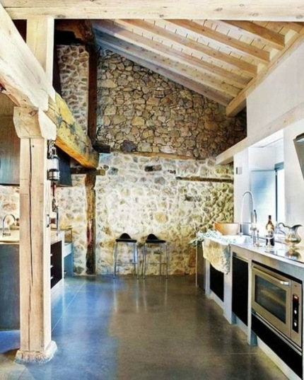 ideas modern kitchen stone cottage