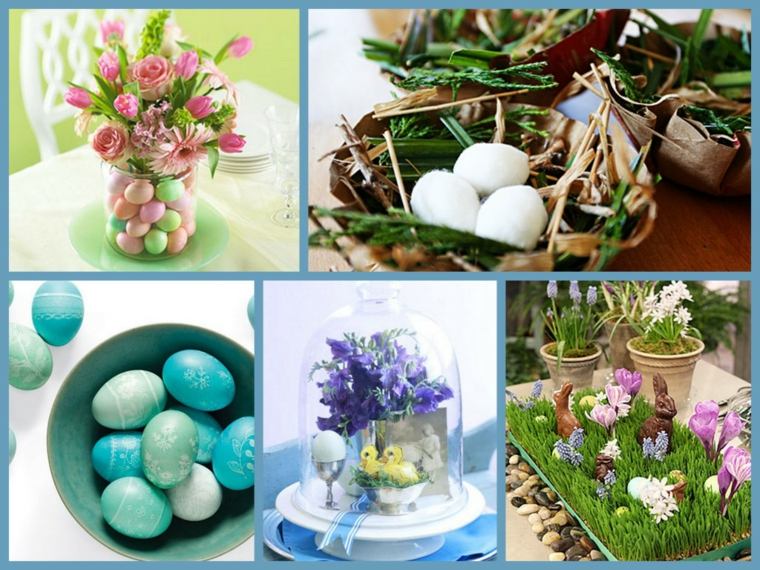 deco table spring easter rabbit idea