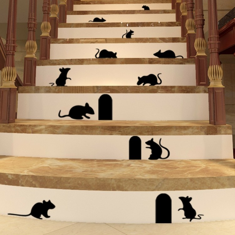 ideas deco stairs stickers