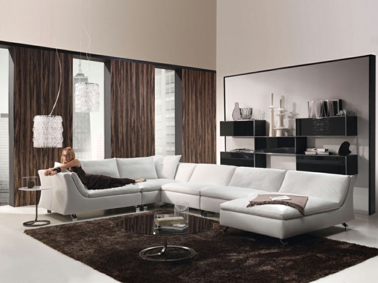 ideas deco small living room sofa leather