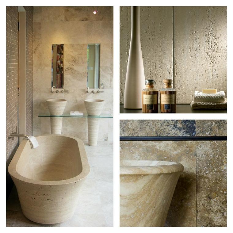 travertine bathroom decoration