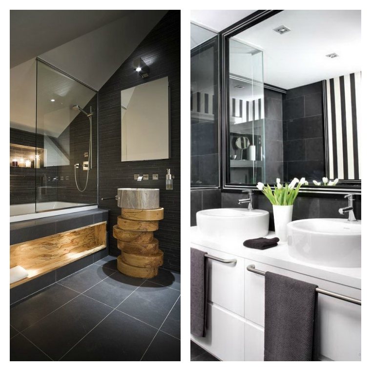 interior design slate bathrooms