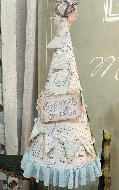 deco ideas christmas tree paper