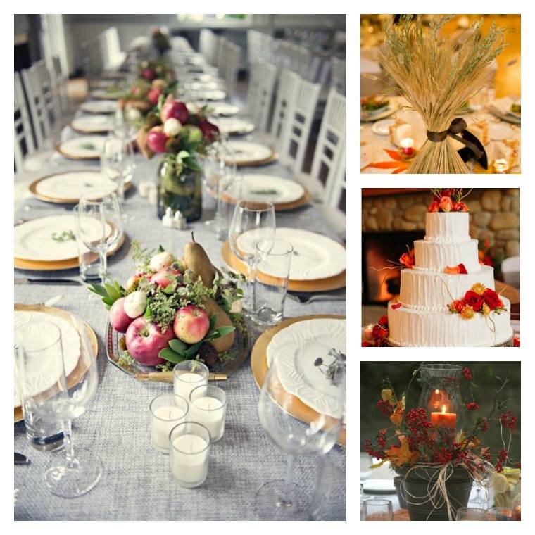 autumn wedding decor photos