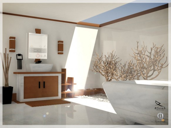 contemporary bathroom decoration