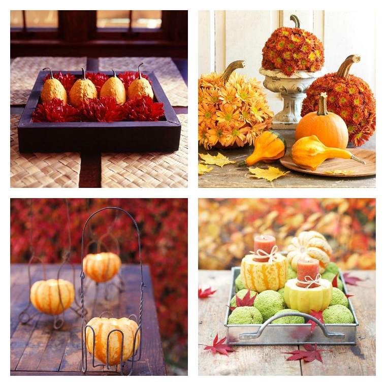 pumpkin decoration tables autumn