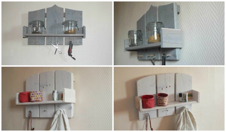 idea pallet diy entry solution storage praktik reka bentuk moden