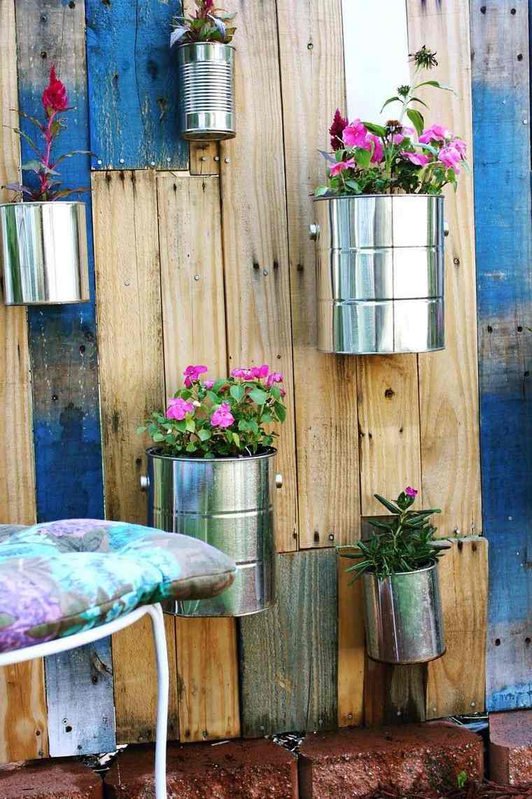 ideas pallet-gardener-deco-exterior-wood plants diy