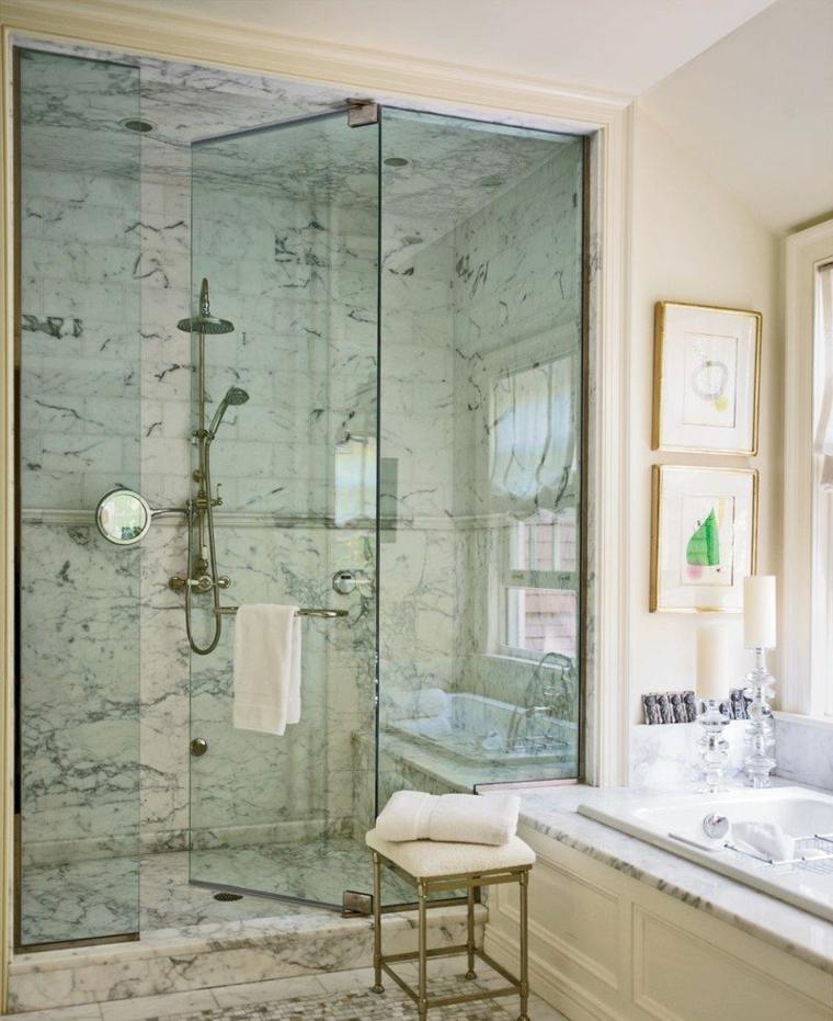 bathroom ideas luxury deco marble shower