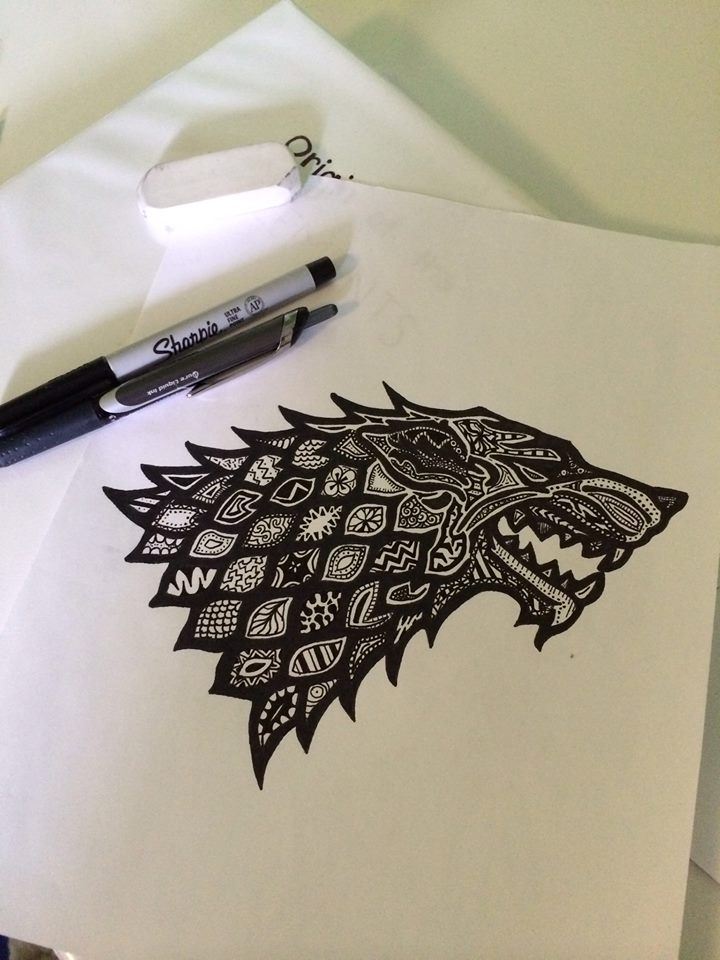 tattoo ideas-wolf-stark-game-of-thrones