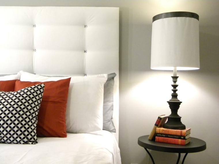 white quilted headboard ideas