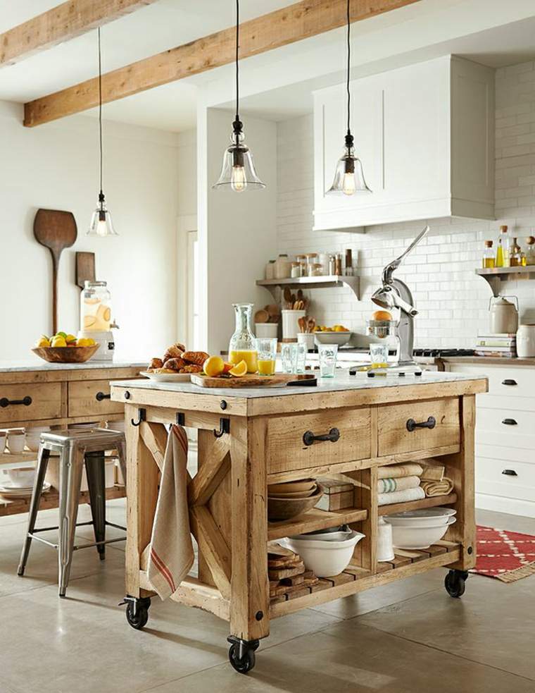 island with wheels kitchen idee deco