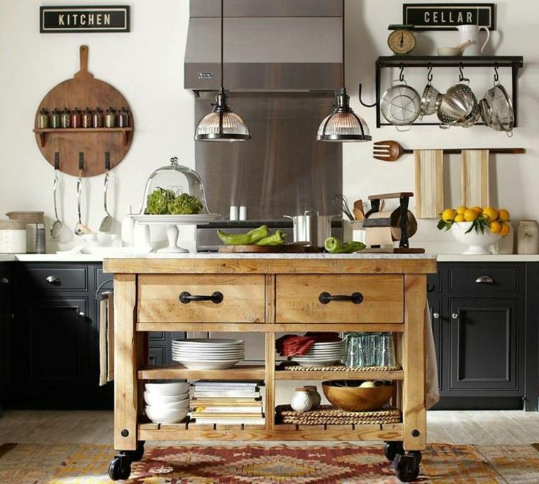 island with wheels kitchen deco idea