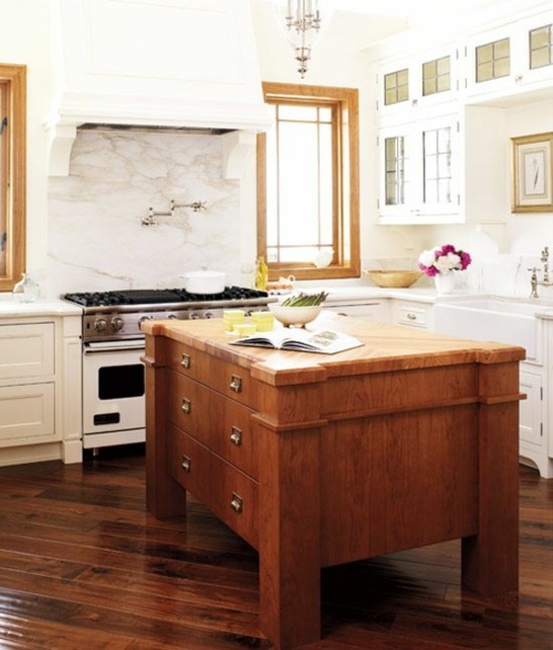 central island kitchen wood