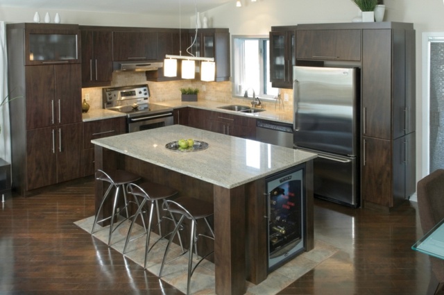 kitchen island built-in oven wooden metal stool