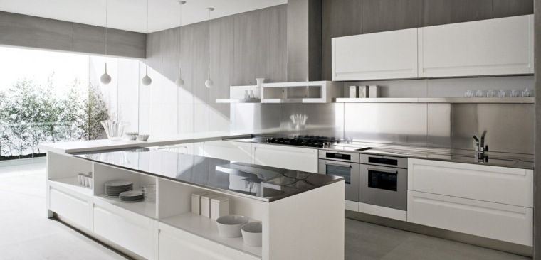 central island deco modern kitchen