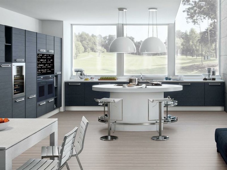 round islands modern kitchen l